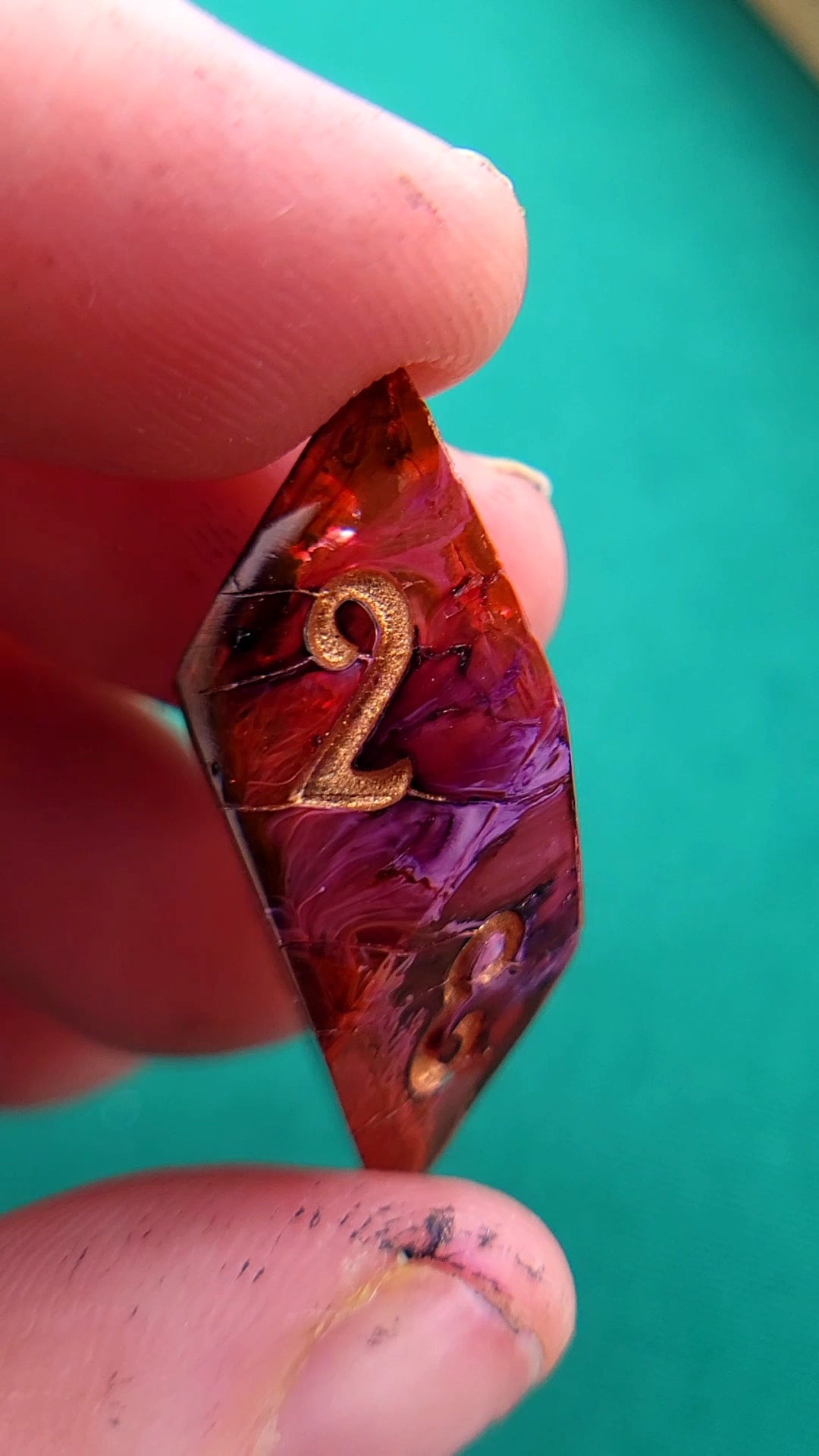 Flowers in Decay ttrpg resin dice set