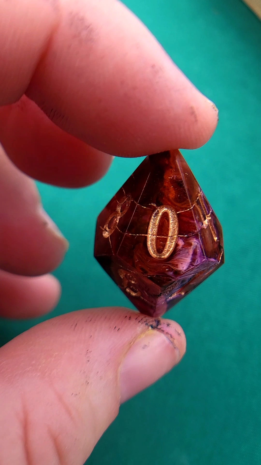 Flowers in Decay ttrpg resin dice set