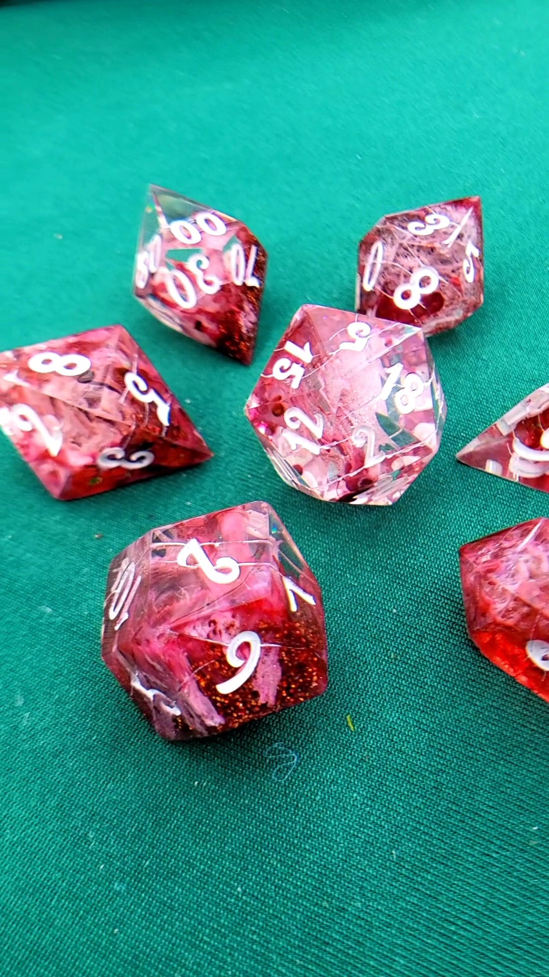 If I see one more ant in the cat food…7 piece resin ttrpg dice set