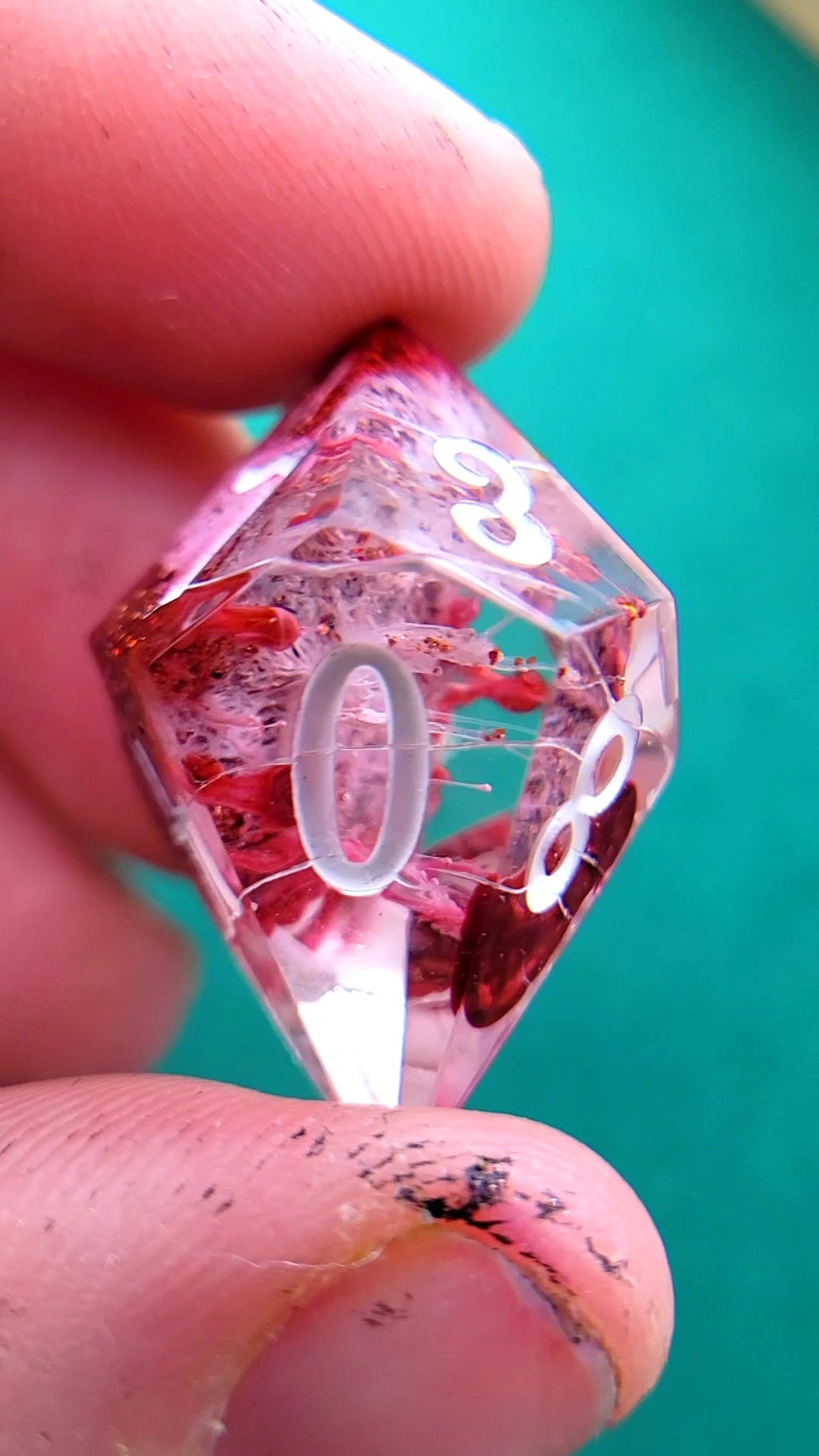 If I see one more ant in the cat food…7 piece resin ttrpg dice set