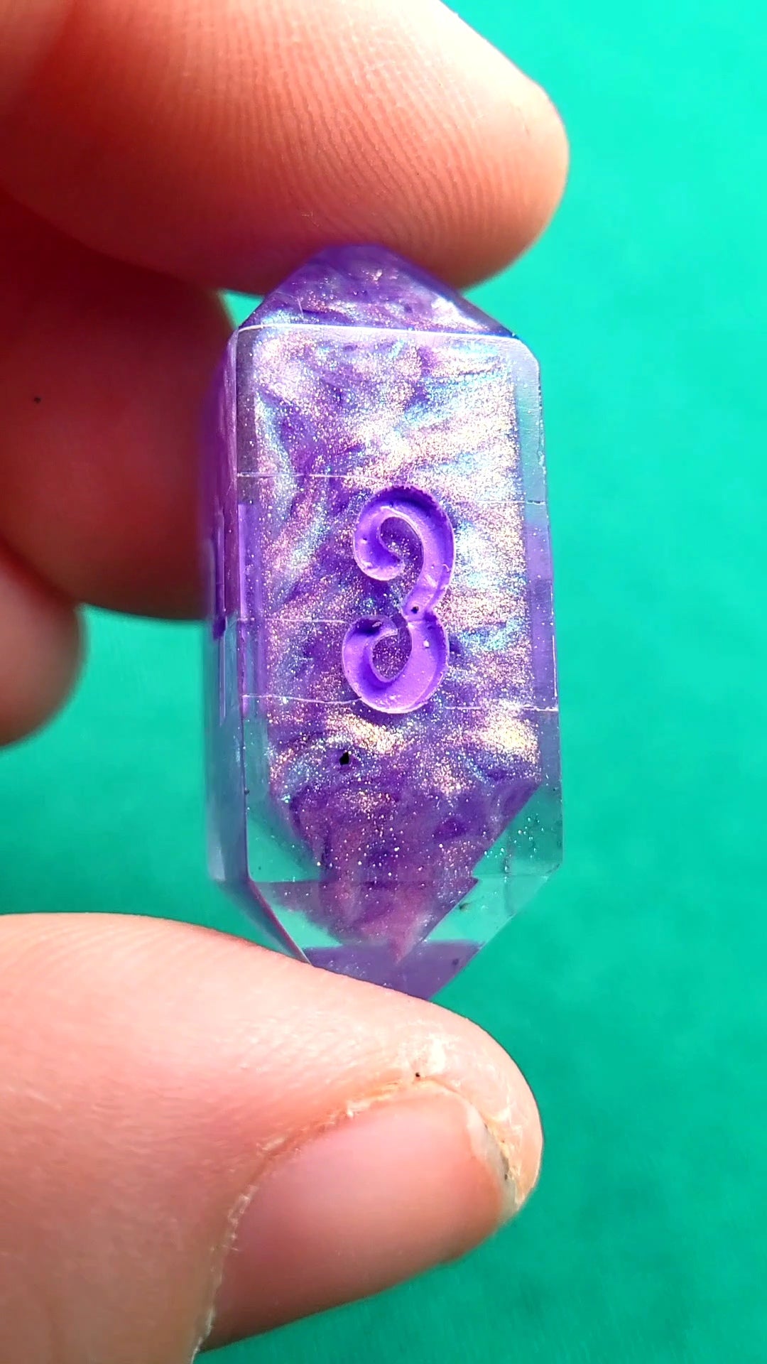 Am I Truly the Last 7 piece resin ttrpg dice set