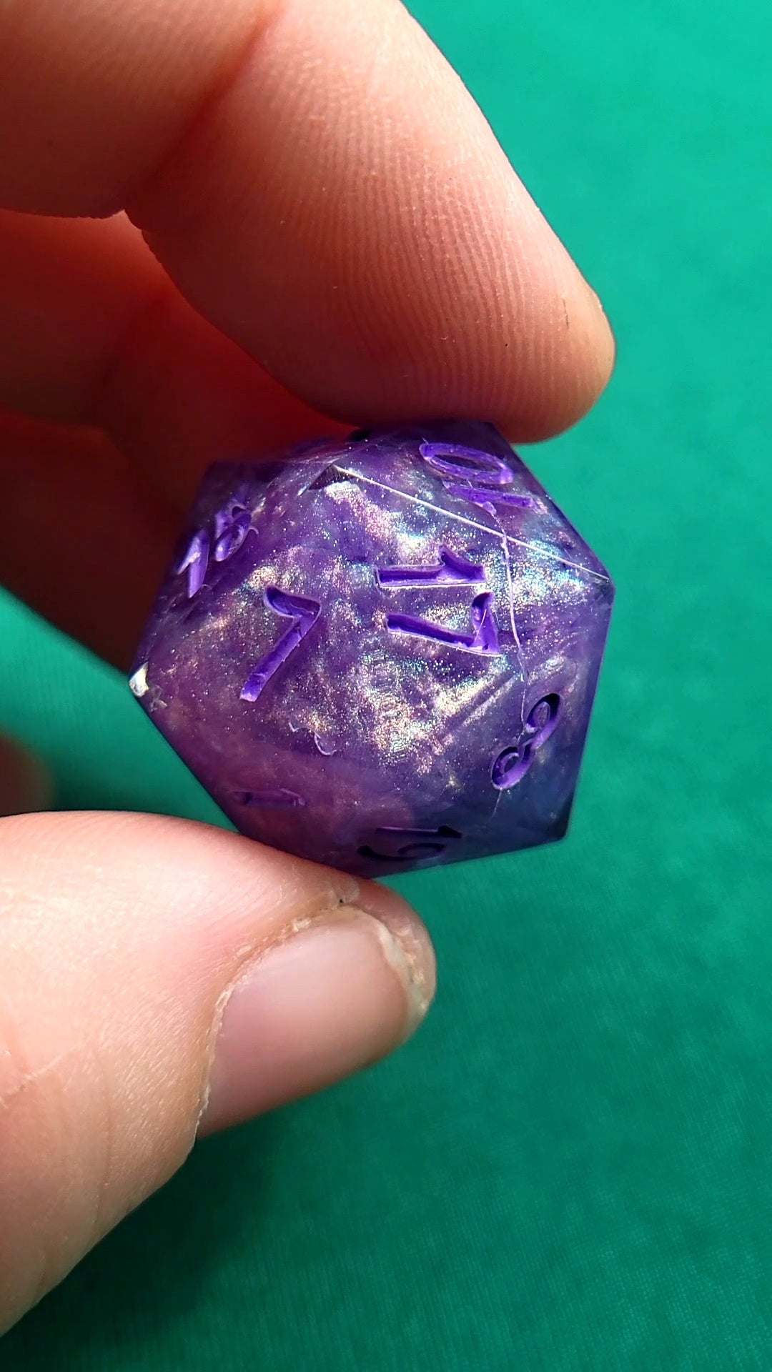 Am I Truly the Last 7 piece resin ttrpg dice set
