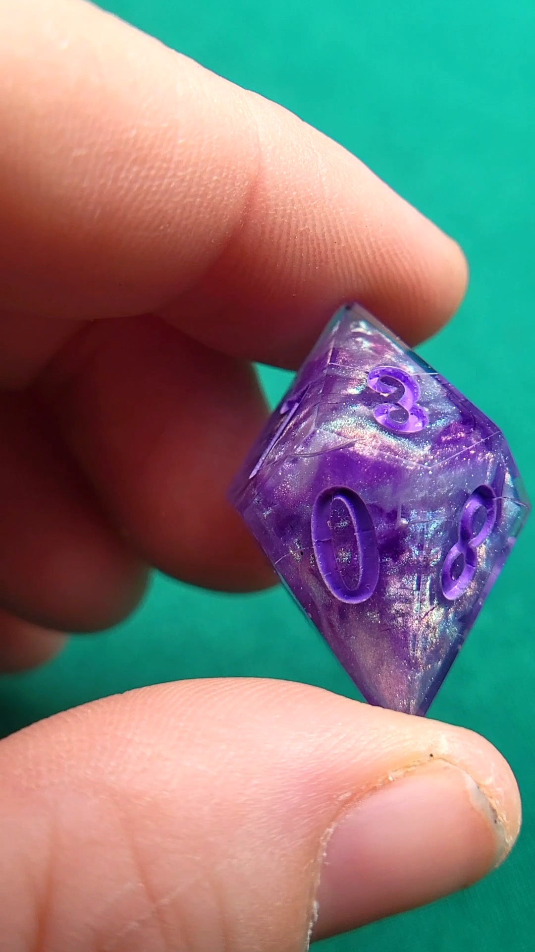 Am I Truly the Last 7 piece resin ttrpg dice set