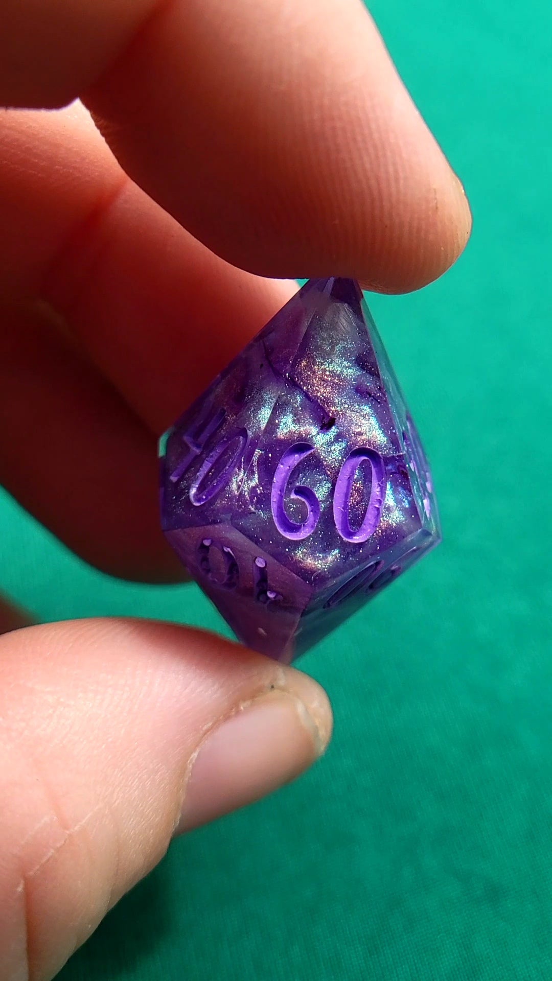 Am I Truly the Last 7 piece resin ttrpg dice set