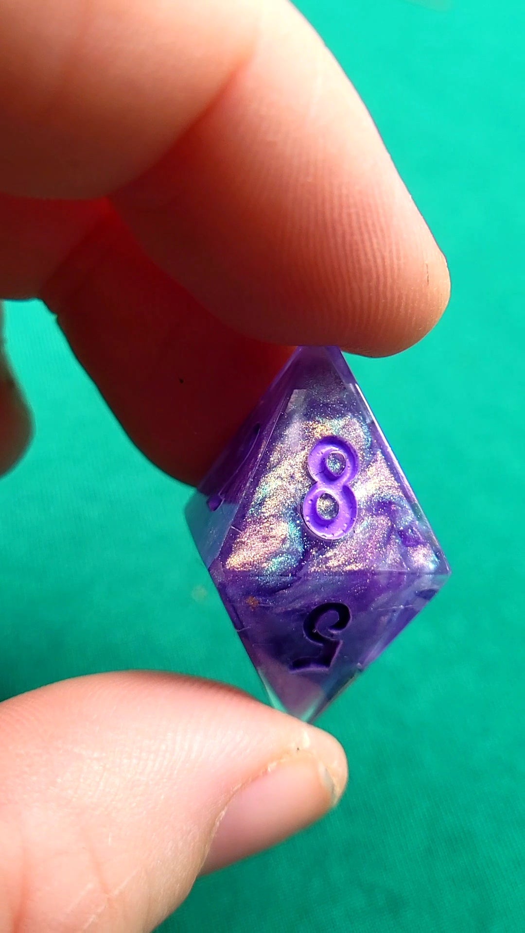 Am I Truly the Last 7 piece resin ttrpg dice set