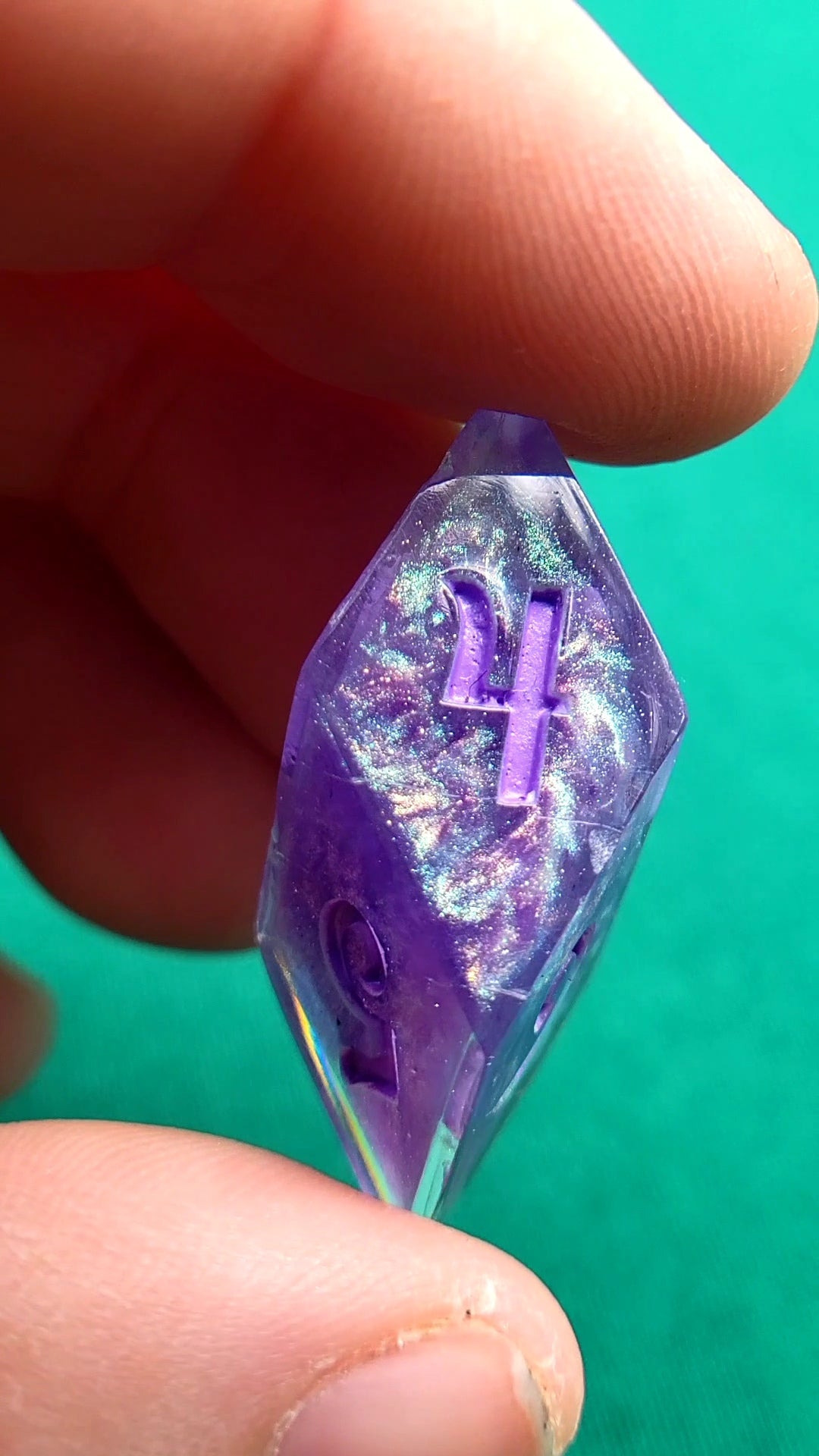Am I Truly the Last 7 piece resin ttrpg dice set