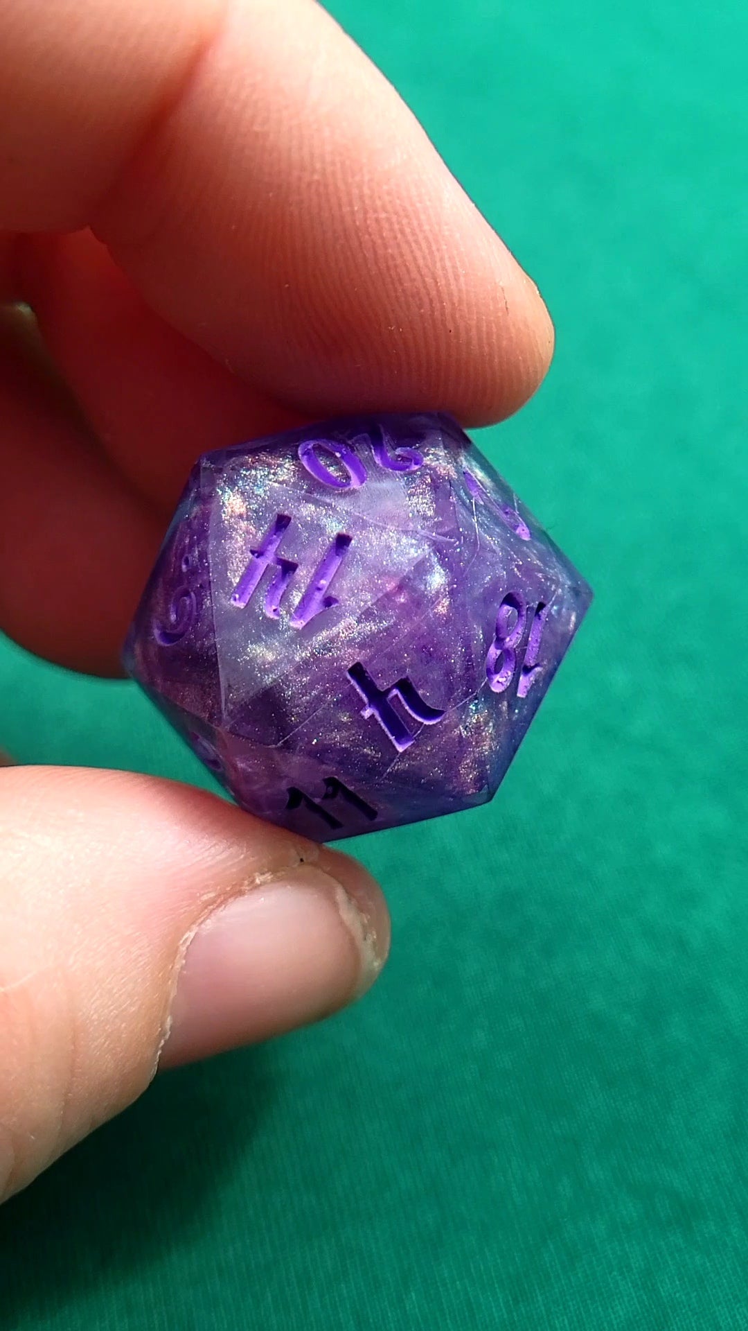 Am I Truly the Last 7 piece resin ttrpg dice set