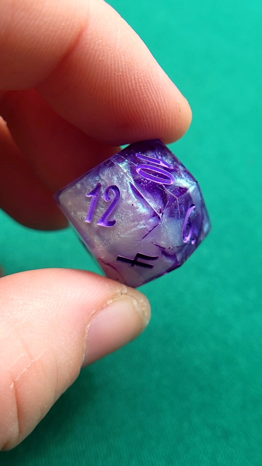 Am I Truly the Last 7 piece resin ttrpg dice set