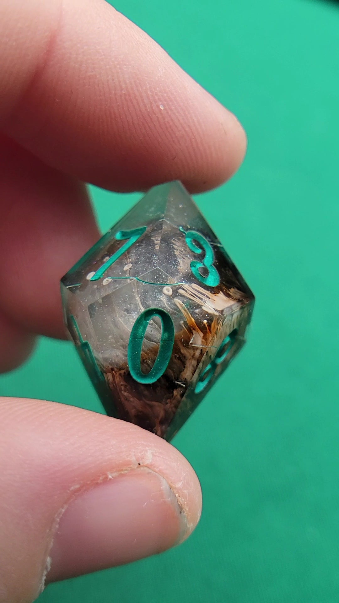 A Spell I Must Never Use 7 piece resin ttrpg dice set